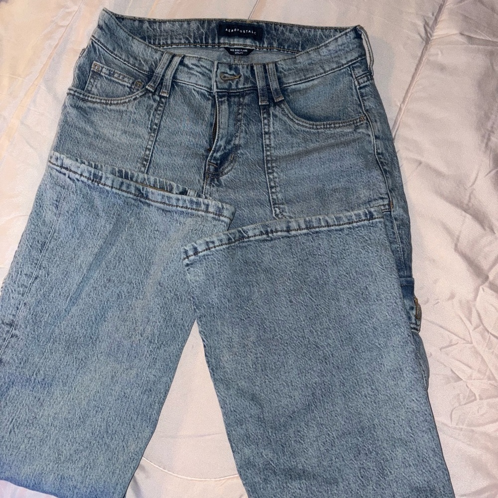 Aeropostale Light Blue Cargo Jeans